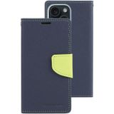 Voor iPhone 15 GOOSPERY FANCY DIARY Leren telefoonhoes met kruistextuur