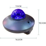 LED Water Wave Laser Starry Sky Projector Licht USB Afstandsbediening Bluetooth Voice Control Laser Licht Roterende Magic Ball Light (Bluetooth Star Magic Ball Light)