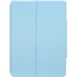 Voor iPad 2022 360 Rotatie Acryl Transparant Bluetooth Toetsenbord Lederen Hoes Met Achtergrondverlichting (Blauw)