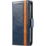 Caseeno Business Splicing Dual Magnetic Buckle Horizontale Flip PU Lederen Case met Houder & Card Slots & Portemonnee voor iPhone 6