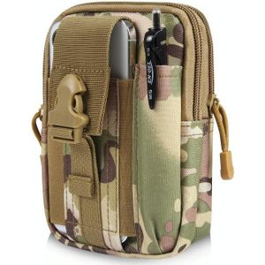 HAWEEL Wandelriem Heuptas Outdoor Sport Motortas 7.0 inch Telefoonzakje (CP Camouflage)