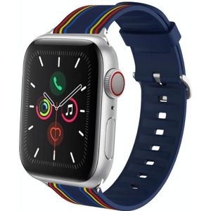 Siliconen vervangbare horlogeband voor Apple Watch Series 6  SE & 5 & 4 40mm / 3  2 & 1 38mm (13)