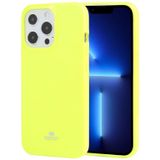 Goosspery Jelly TPU Fluorescentie Schokbestendig en Krashoes Voor iPhone 13 Pro (LIME)