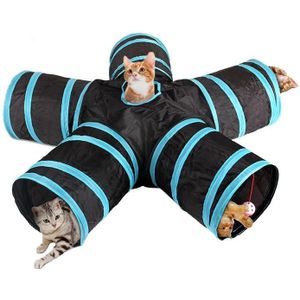B18406 Pet Tunnel Cat Five Channels Toy Flask Tent