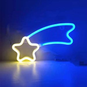 Neon LED Modellering Lamp Decoratie Nachtlampje  Stijl: Warm Blue Meteor