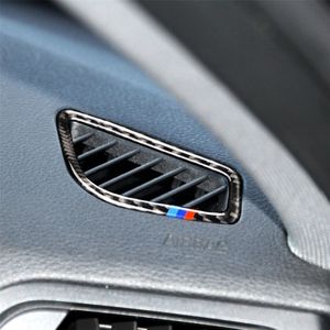 RRX CARBON driekleur Carbon Fiber auto instrument luchtuitlaat decoratieve sticker voor BMW (F30) 2013-2018/(F34) 2013-2017