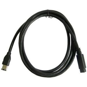 9 pin to 6 pin Firewire 1394 kabel  Lengte: 1.8 meter (zwart)
