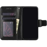 Voor Samsung Galaxy A32 4G Crystal Texture horizontale flip lederen hoesje met houder & kaart slots &portemonnee (zwart)