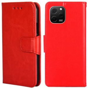 Voor Huawei nova Y61 Crystal Texture Horizontal Flip Leather Phone Case (Rood)