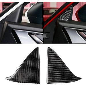 Auto Carbon Fiber voorkant binnendeur A driehoek decoratieve sticker voor Mazda Axela 2017-2018