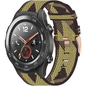 Voor Huawei Watch 2 20mm nylon geweven horlogeband