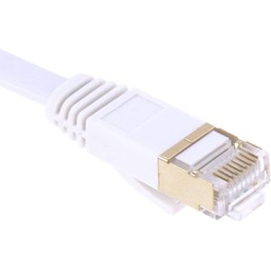 20m Goud verguld hoofd CAT7 High Speed 10Gbps ultra dun plat Ethernet netwerk LAN Kabel