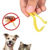 2 PCS Pet Catcher Flea Clipper Animal Ontworming Pull Hard Tick Extractor Katten en Honden Luizen Scavenging Flea Hook (Blauw)