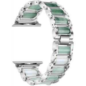 Emerald roestvrijstalen horlogeband voor Apple Watch Series 6  SE & 5 & 4 44 mm / 3  2 en 1 42 mm (zilver)