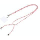 Universele gemengde kleur mobiele telefoon Lanyard (roze zwart)