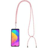 Universele gemengde kleur mobiele telefoon Lanyard (roze zwart)