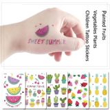 20 stks Waterdicht geschilderd Groenten Groenten Planten Kinderen Tattoo Stickers (EG-533)