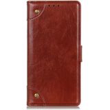 Voor Samsung Galaxy S30 / S21 Copper Buckle Nappa Textuur Horizontale Flip Lederen case met Holder & Card Slots & Wallet(Bruin)