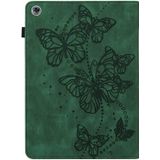 Voor Huawei MediaPad M5 Lite 10 Inch Relif Butterfly Patroon Horizontale Flip Lederen Tablet Case