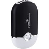 Draagbare Mini USB lading airconditioner koel Handheld kleine Fan (zwart)