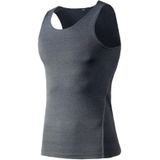 Fitness Running Training Tight Quick Dry Vest (Kleur: Grijs formaat: L)