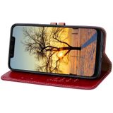 Business stijl olie Wax textuur horizontale Flip lederen case voor Xiaomi Pocophone F1  met houder & kaartsleuven & portemonnee (rood)