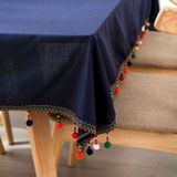 Nieuwe mode Europese etnische stijl kleurrijke bal kwast katoenen tafellaken  grootte: 60 * 60cm