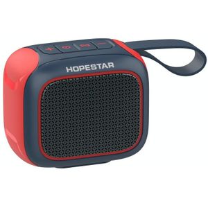 HOPESTAR A22 IPX6 waterdichte draagbare Bluetooth-luidspreker buitensubwoofer (blauw rood)