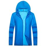 Liefhebbers hooded outdoor winddichte en UV-proof zonwering kleding (kleur: kleur blauw formaat: XXXXL)