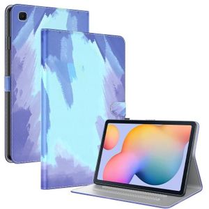 For Samsung Galaxy Tab S6 Lite 10.4 inch P610 / P615 Voltage Watercolor Pattern Skin Feel Magnetic Horizontal Flip PU Leather Case with Holder & Card Slots & Photo Frame & Sleep / Wake-up Function(Winter Snow)