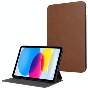 Voor iPad 10e generatie 10.9 2022 Eenvoudige Crazy Horse lederen tablethoes