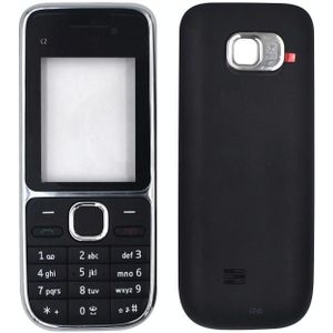Voor Nokia c2-01 Volledige Behuizing Cover (Zwart)