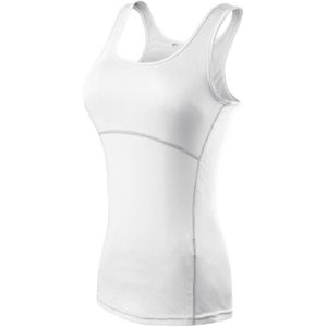 Tight Training Oefening Fitness Yoga Quick Dry Vest (Kleur: Wit formaat:XXL)