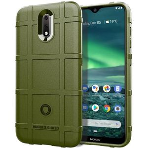 Voor Nokia 3.2 Full Coverage Shockproof TPU Case (Army Green)