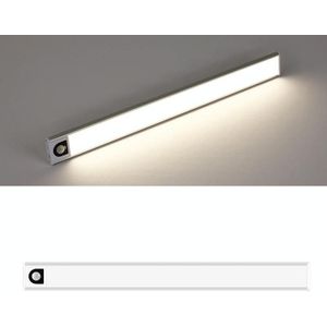 Intelligent Automatic Human Body Induction Draadloze LED-lamp 40 cm (zilver + neutraal licht)