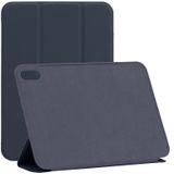 Horizontale flip ultradunne dubbelzijdige clip niet-gesp kleine PU-tablet lederen tas met drie-vouwen houder & slaap / weks-functie voor iPad mini 6