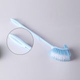Dubbelzijdige gebogen greep Toilet borstel schoonmaken Toiletborstel terug geen dode Toilet Reinigingsborsteltje  willekeurige kleur levering