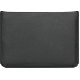 PU-leer Ultra-dunne Envelope Bag laptoptas voor MacBook Air / Pro 15 inch  met standfunctie(zwart)