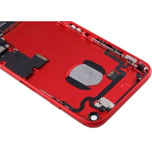 Batterij terug dekken vergadering met Kaarthouder voor iPhone 7 (rood)
