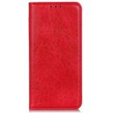 Voor Samsung Galaxy A02 magnetische gekke paard textuur horizontale flip lederen geval met houder & card slots > portemonnee (rood)