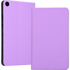Universele lente textuur TPU beschermende case voor Huawei Honor tabblad 5 8 inch/MediaPad M5 Lite 8 inch  met houder (paars)