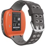 Voor Garmin Forerunner 310XT tweekleurige siliconen vervangende riem horlogeband (grijs lichtgrijs)