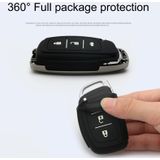 Auto Lichtgevende all-inclusive zinklegering sleutel beschermhoes shell voor Hyundai E Style Smart 3-knop (Kleur)