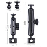 25mm ballhead auto voorstoel stuur vaste mount houder met statief adapter  schroef & telefoon klem & anti-verloren siliconen geval voor GoPro HERO9 zwart / HERO8 zwart / HERO7 / 6 / 5  DJI Osmo Actie  Insta360 een R en andere actie camera's