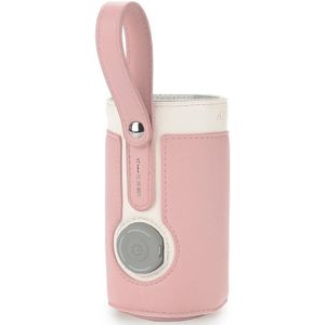 027 Lederen Gesoleerde Babyfles Cover Verwarming Bottle Bag  Grootte: Gratis Size (Pink)