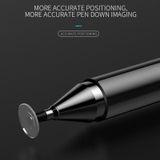 Imitatie Porselein 2 in 1 Mobile Phone Touch Screen Capacitieve Pen voor Apple / Huawei / Xiaomi / Samsung (Zwart)