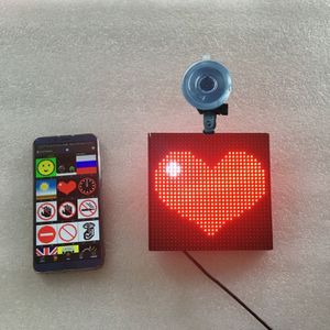 32x32 pixel Full Color draadloze Bluetooth APP controle Emoji smiley gezichten LED auto teken LED display verlichting Board