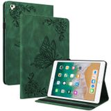 Butterfly Flower Embossed Leather Tablet Case For iPad 9.7 inch 2017 / 2018(Green)