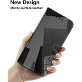 Voor Huawei P30 Imitated Mirror Surface Horizontal Flip Leather Case met Holder & Card Slots & Wallet & Lanyard(Black)