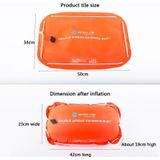 MARJAQE  Double Air Bag Safety Training Swimming Buoy with Waist Belt(Orange)